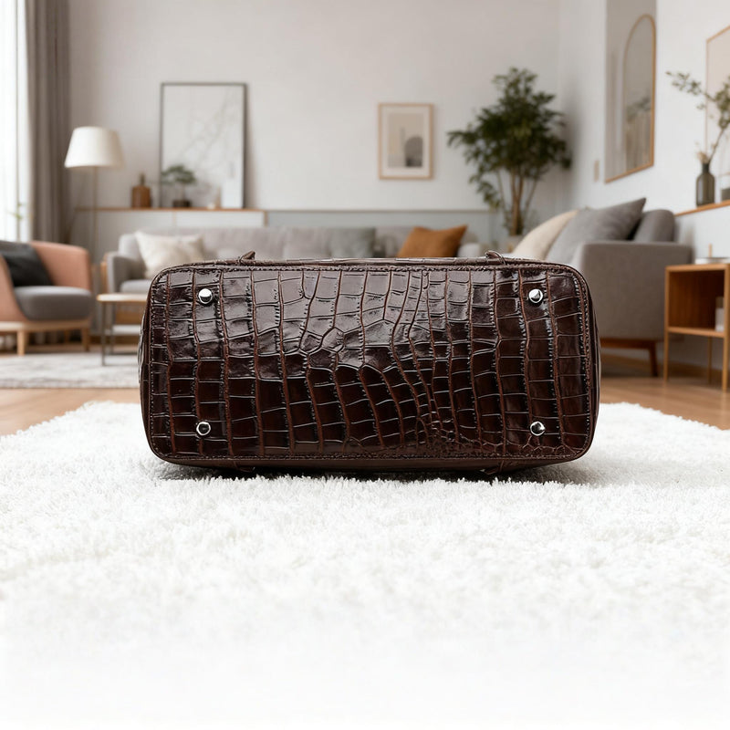 Croc - Embossed Structured Tote - QUARA