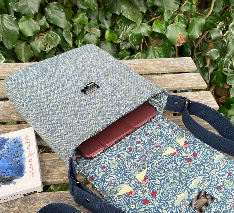 Harris Tweed Messenger Bag (Crossbody or Shoulder - QUARA