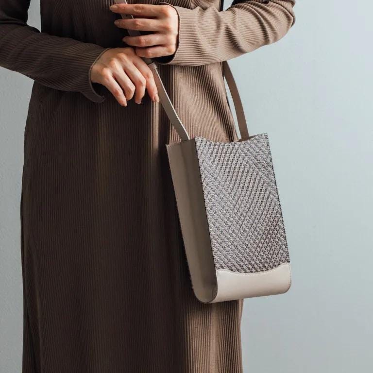 Inden Urushi Deerskin Crossbody Pouch - QUARA