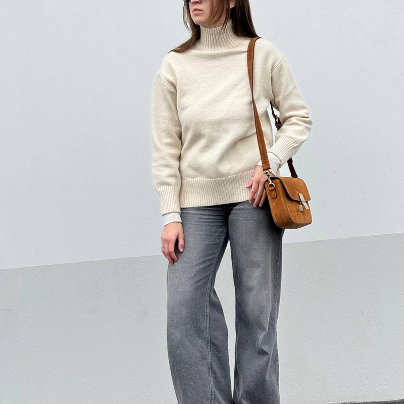 Italian Suede Mini Crossbody Bag - QUARA