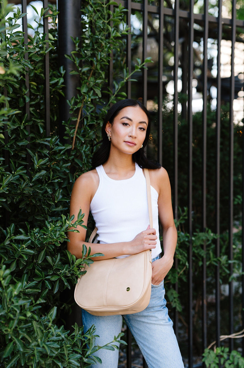 Marissa Vegan Saddle Crossbody Bag - QUARA
