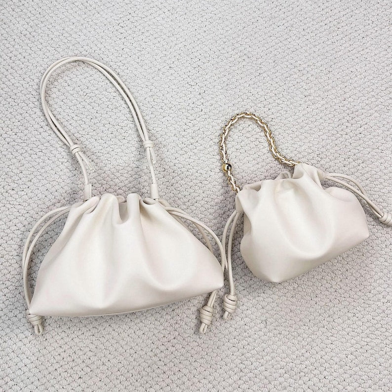 Minimalist Soft Leather Shoulder Bag - QUARA