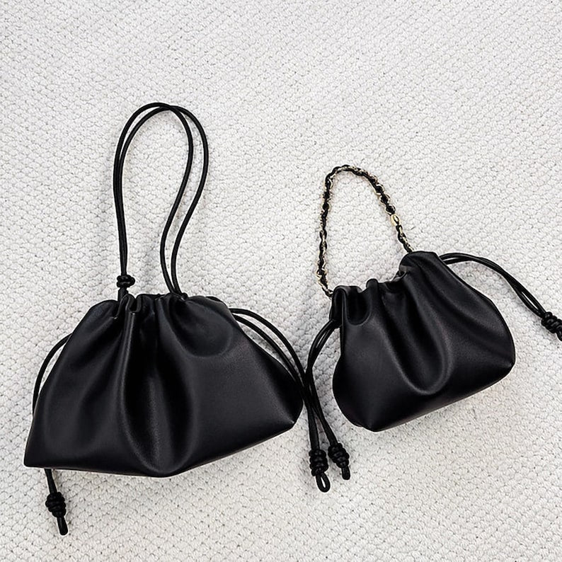 Minimalist Soft Leather Shoulder Bag - QUARA