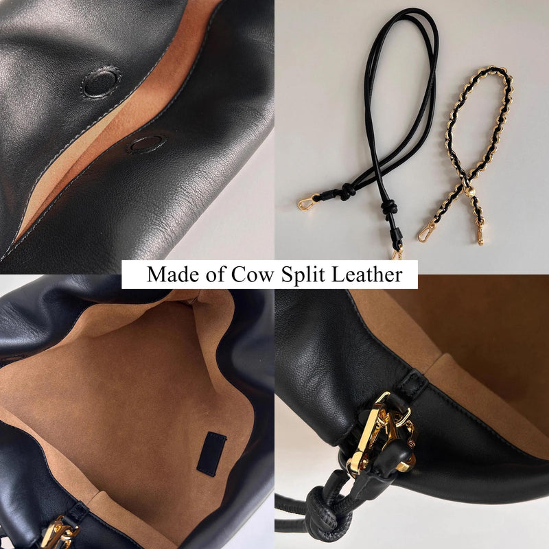 Minimalist Soft Leather Shoulder Bag - QUARA