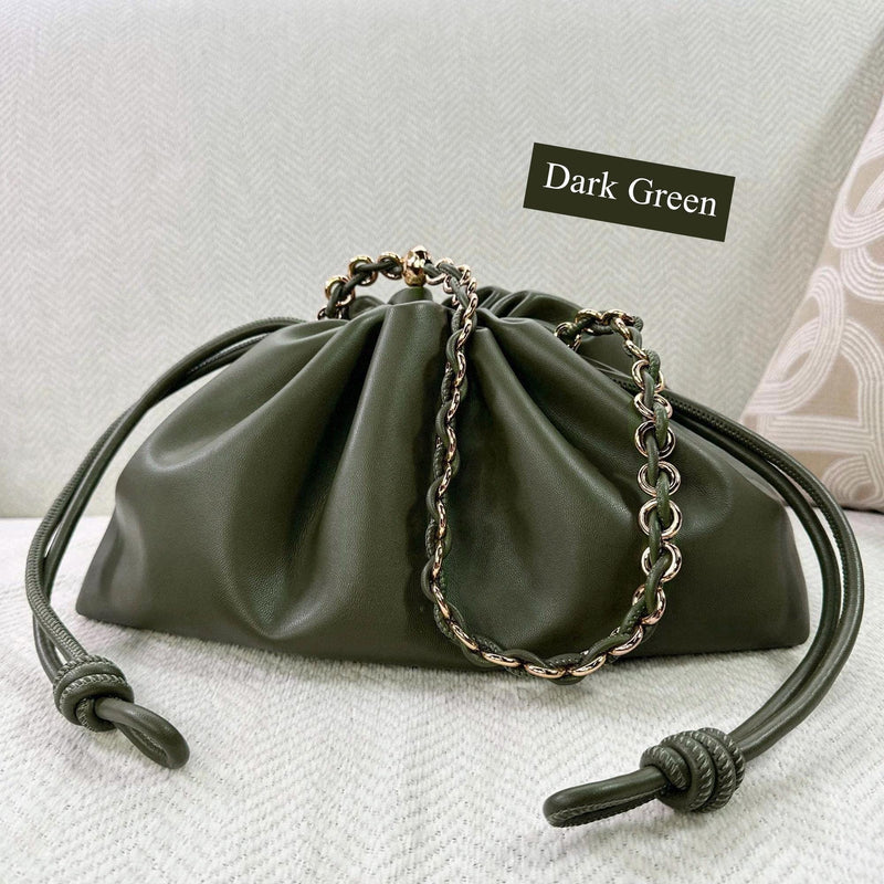 Minimalist Soft Leather Shoulder Bag - QUARA