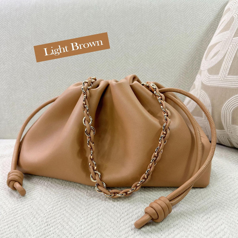 Minimalist Soft Leather Shoulder Bag - QUARA