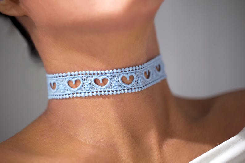 Pink Lace Ribbon Choker - QUARA