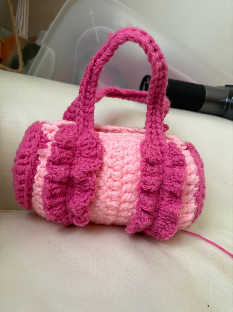 Pink Ruffle Mini Shoulder Bag - QUARA