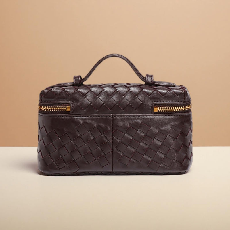 Woven Leather Handbag - QUARA